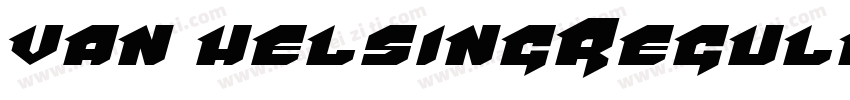 van helsingRegular在字体转换